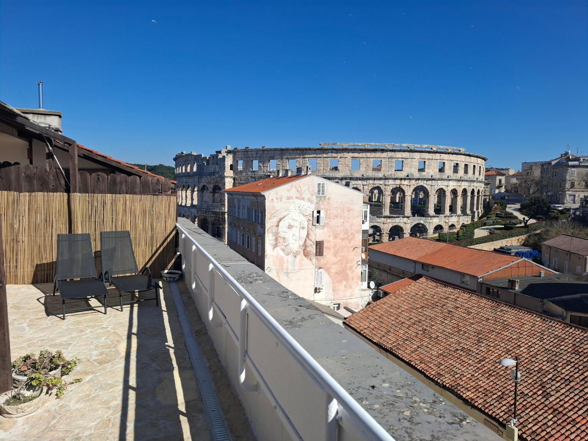 Terrace Dream View Over Amphitheatre Pola Esterno foto
