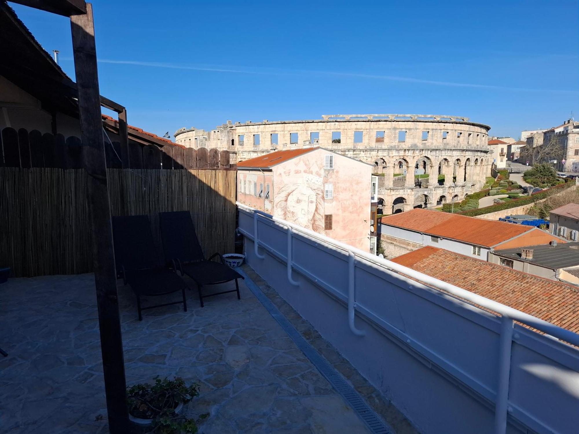 Terrace Dream View Over Amphitheatre Pola Esterno foto